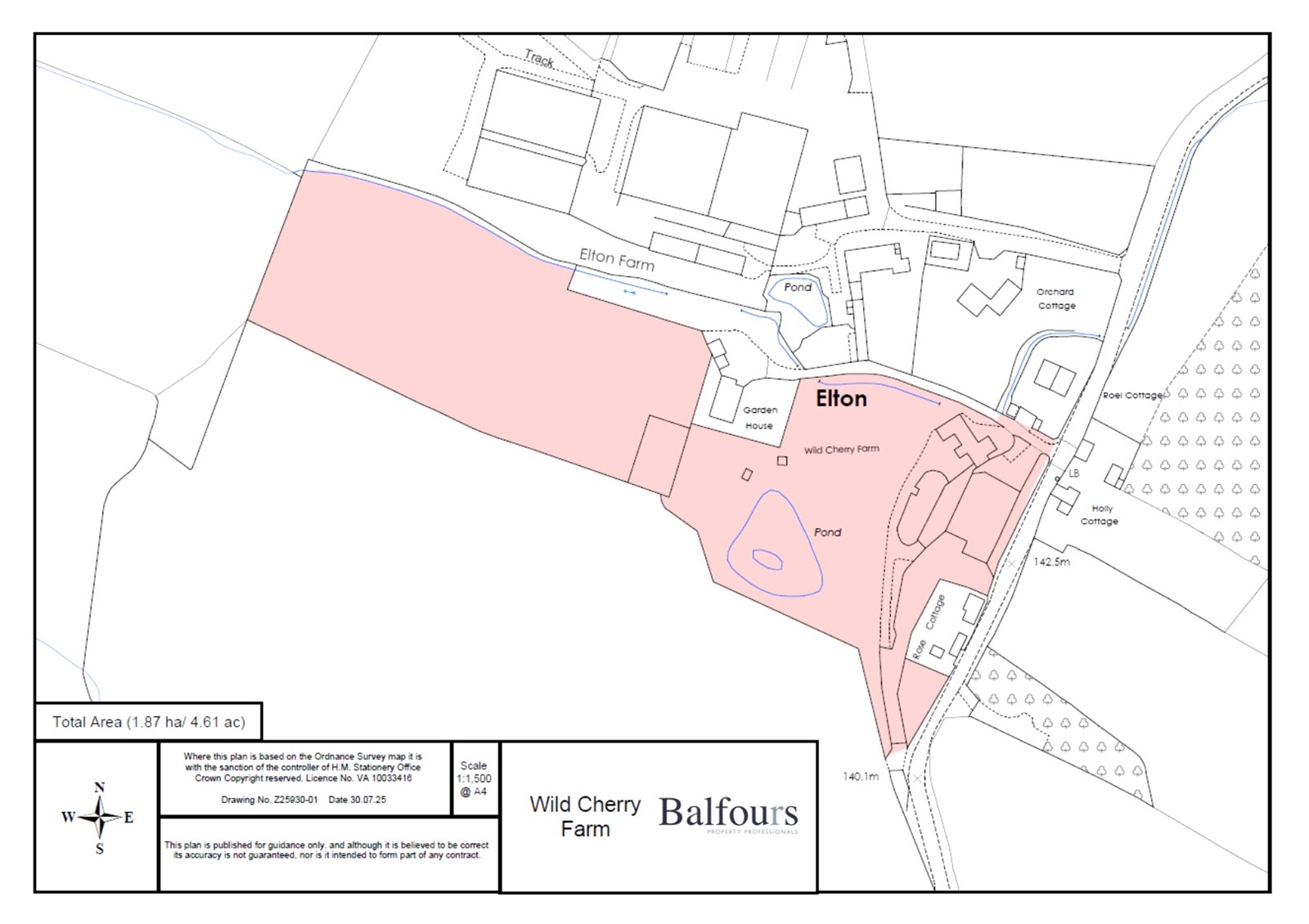 Wild Cherry Farm, Elton - Map