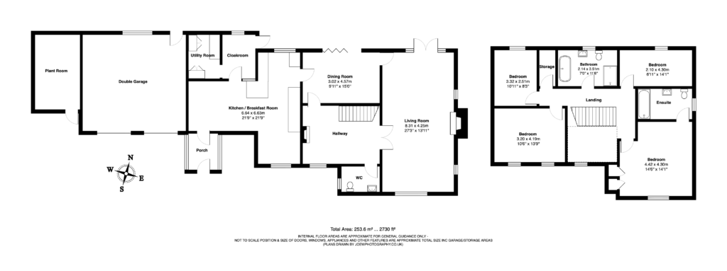 White Rose Lodge, Aston Munslow - Floorplan
