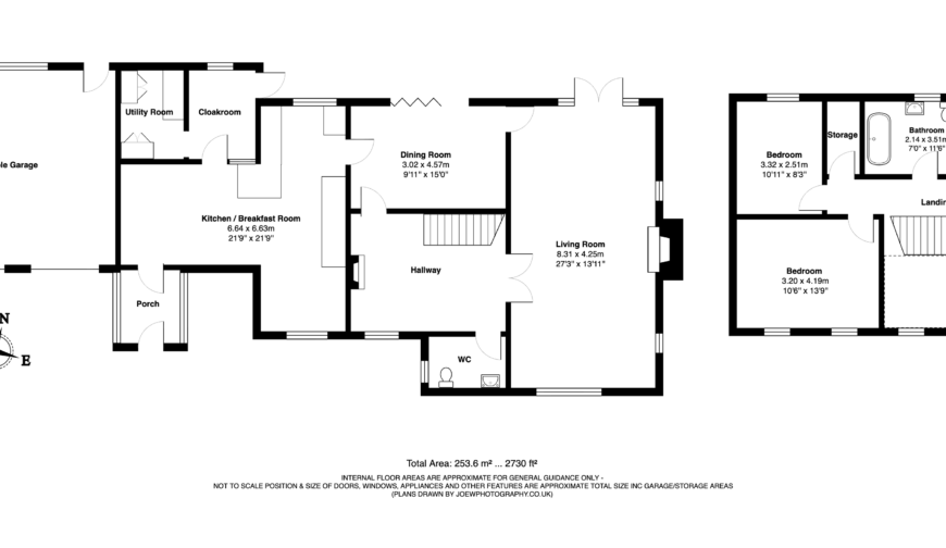White Rose Lodge, Aston Munslow - Floorplan