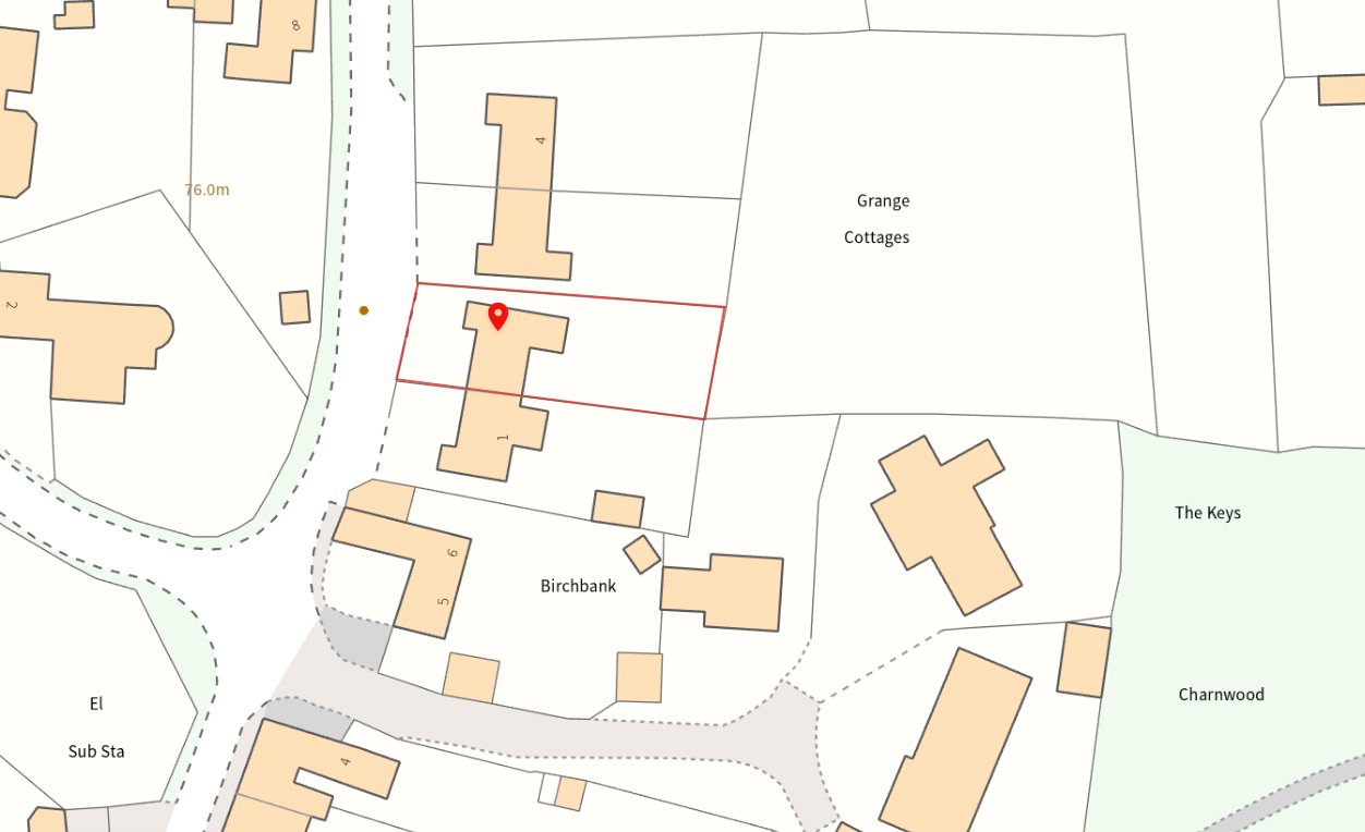 2 Grange Cottages - Map