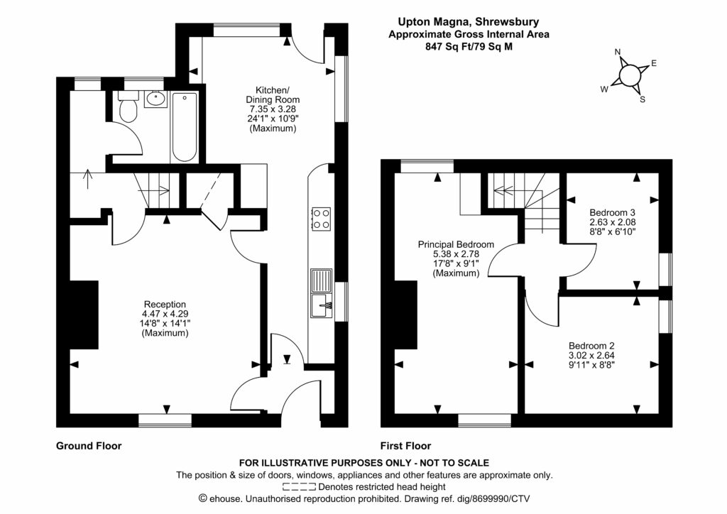 1 Upton Magna - Floorplan