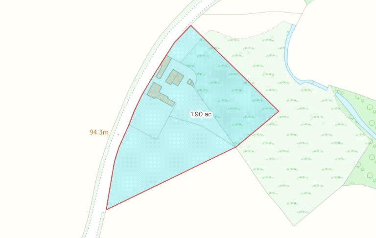 Tan y Garth, Welshampton - Map
