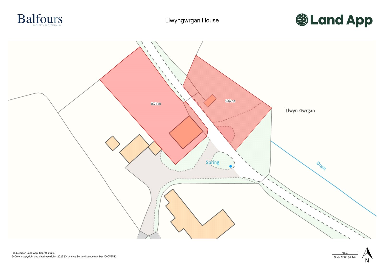 Llwyngwrgan House, Llanafanfawr - Map