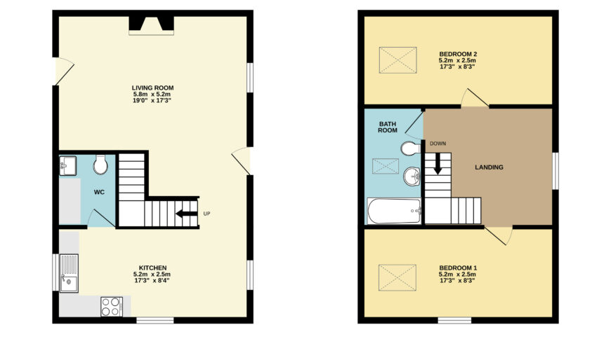 Llwyngwrgan Stables, Llanafanfawr - Floorplan