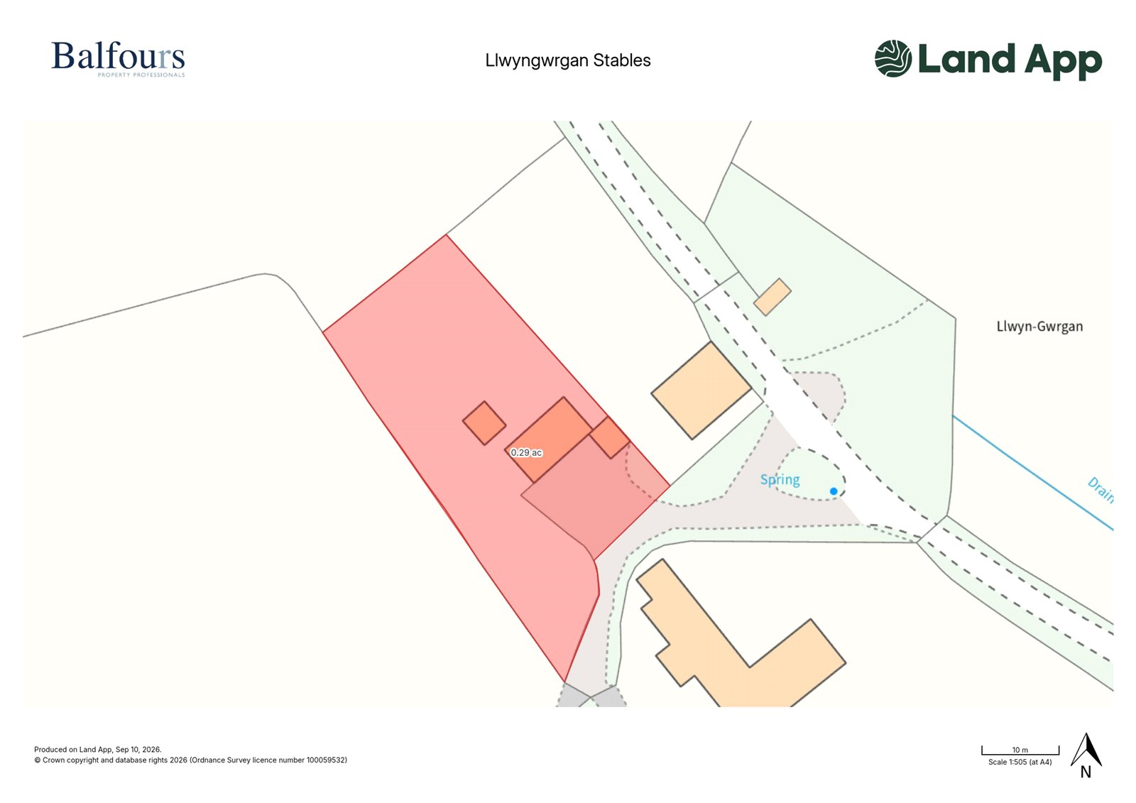 Llwyngwrgan Stables, Llanafanfawr - Map