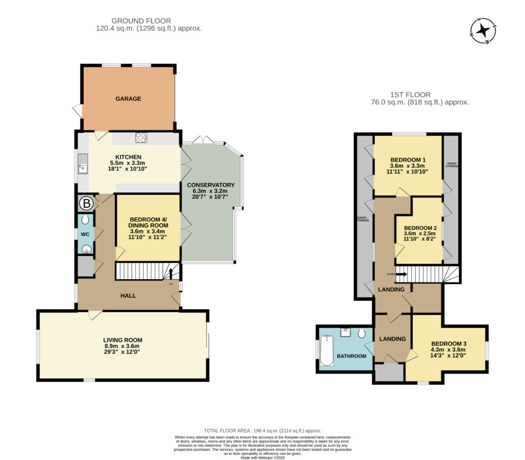The Willows, Stoke St. Milborough - Floorplan