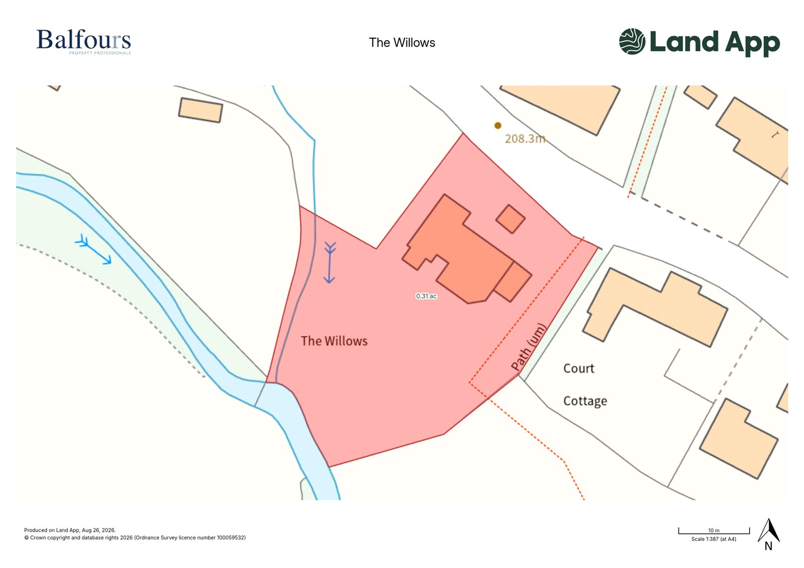 The Willows, Stoke St. Milborough - Map