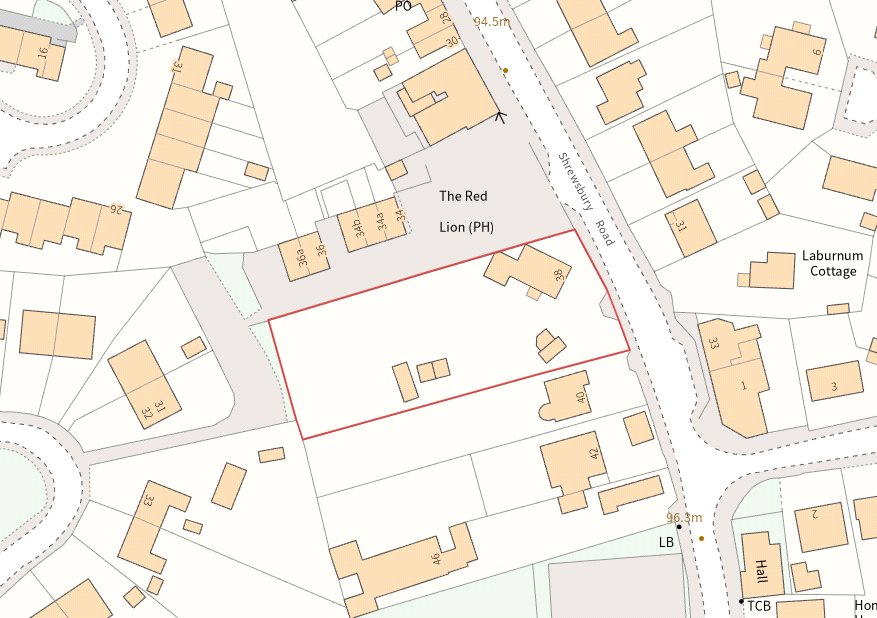 The Mount, Shrewsbury Road - Map