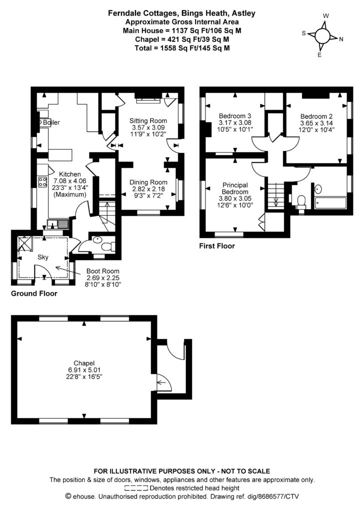 1 Ferndale Cottage, Bings Heath - Floorplan