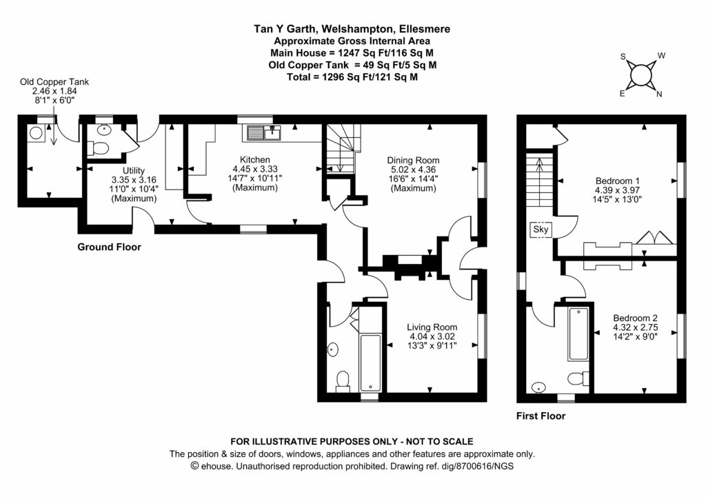 Tan y Garth, Welshampton - Floorplan
