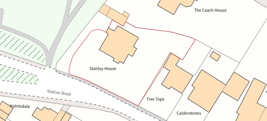 Stanley House, Stanley Lane - Map