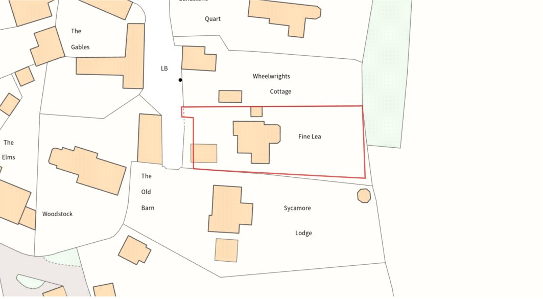 Fine Lea, Burlton - Map