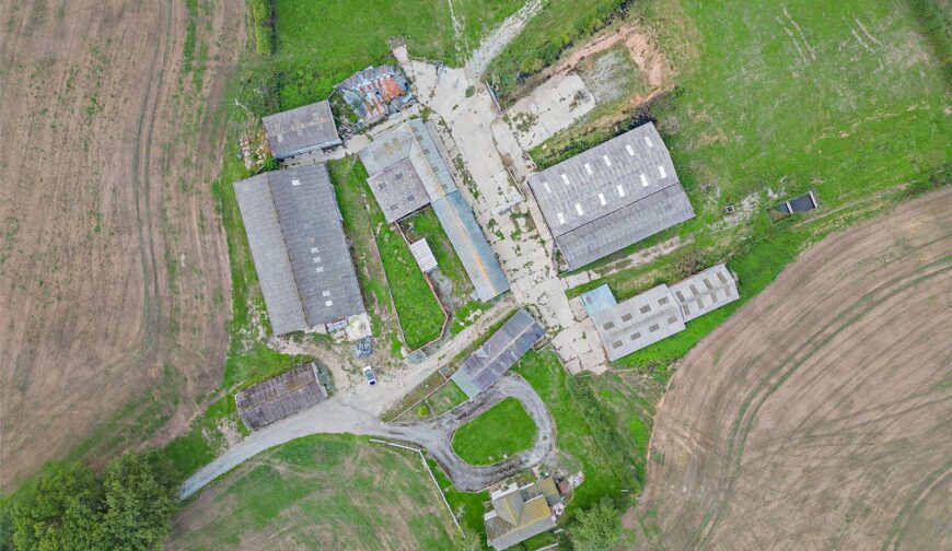Lower Stocks Farmhouse & Buildings, Coptiviney - Ariel