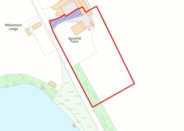 Spunhill House, Whitemere - Map