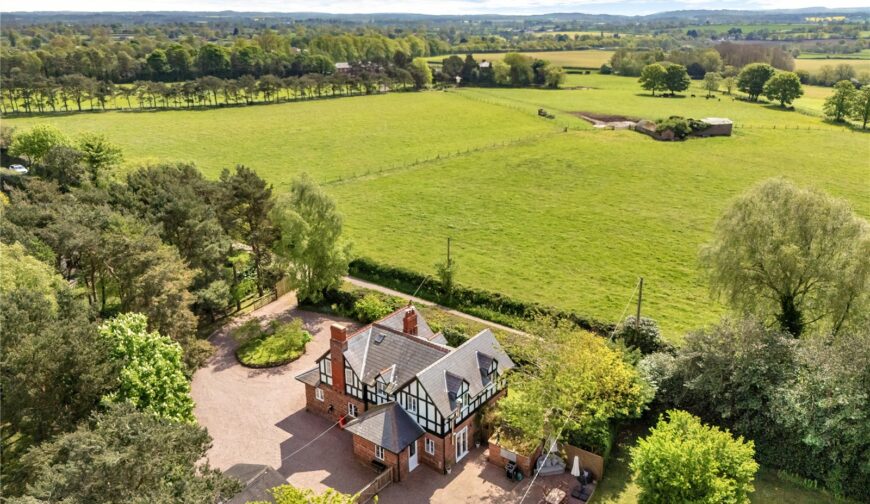 Hinstock Hall Lodge, Hatton Road - Ariel